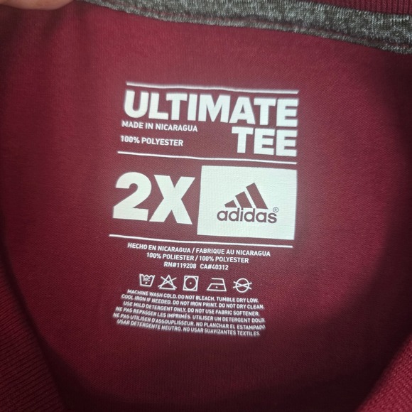 Adidas Cleveland Cavaliers Ultimate Tee Men's 2X Red Basketball T-Shirt - Picture 5 of 14